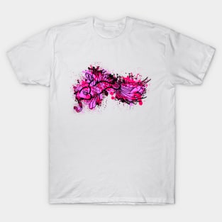 Pink Koi Splash T-Shirt